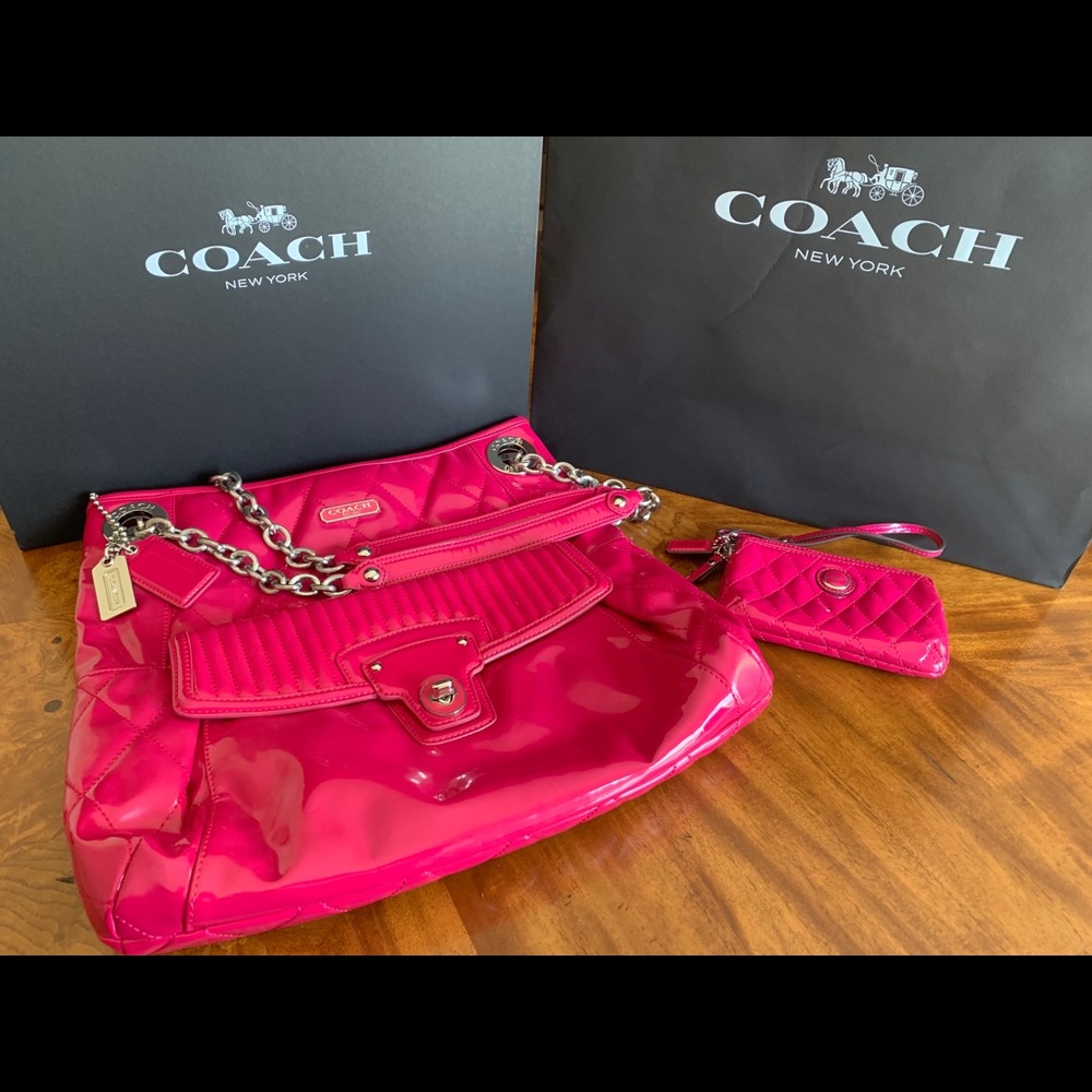 COACH Poppy Tote & Wristlet (NWT)